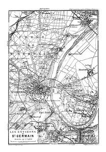 Historische Landkarte von Paris