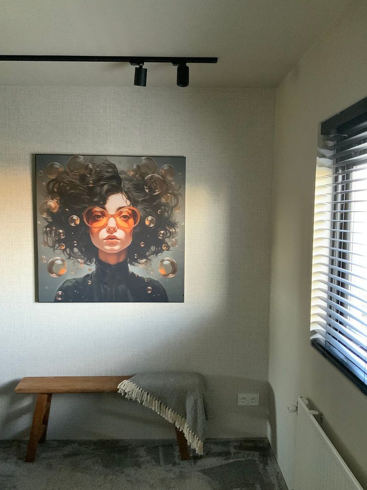 Surrealistisch portret van Koffie Zwart