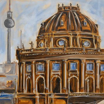 View of the Bodemuseum by Berliner Bildermann