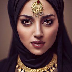 Arabic Beauty van Peter Nackaerts