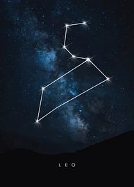 Celestial Lion: Leo Constellation Art by Himler Razan