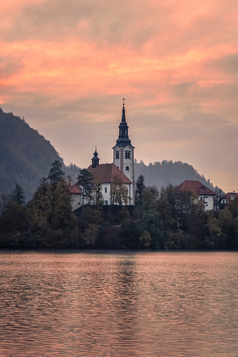 Bled in Warm Morning Light | Vertical