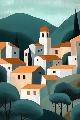 Minimalistisch Mediterraans Dorp no.1