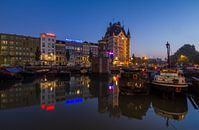 De Scheepmakershaven in Rotterdam tijdens het blauwe uurtje van MS Fotografie | Marc van der Stelt thumbnail