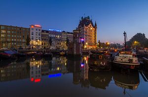 De Scheepmakershaven in Rotterdam tijdens het blauwe uurtje van MS Fotografie | Marc van der Stelt