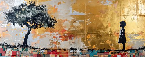 Meisje Schilderij van Kunst Kriebels