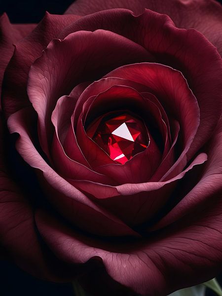 Crimson Ruby Veil - Art of Velvet &amp; Fire by Manuela Dekkers