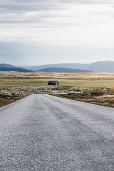 A Lonely Path through the Tundra of Rondane, Norway