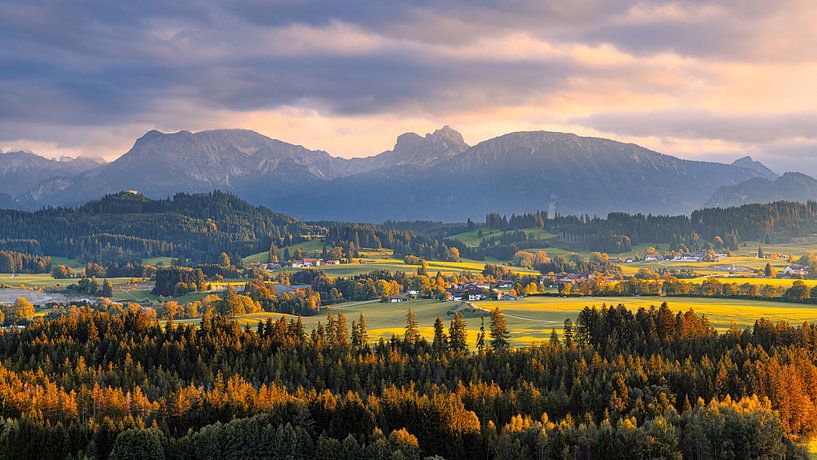 Sunset in the Allgäu, Bavaria, Germany by Henk Meijer Photography