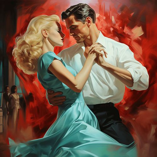 Emotieve Penseelstreken van Passie