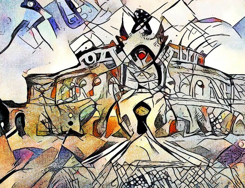 Kandinsky rencontre Dresde 2 par zam art