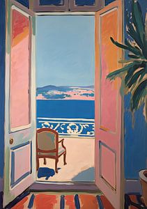 Matisse inspire Open Window Fauvist