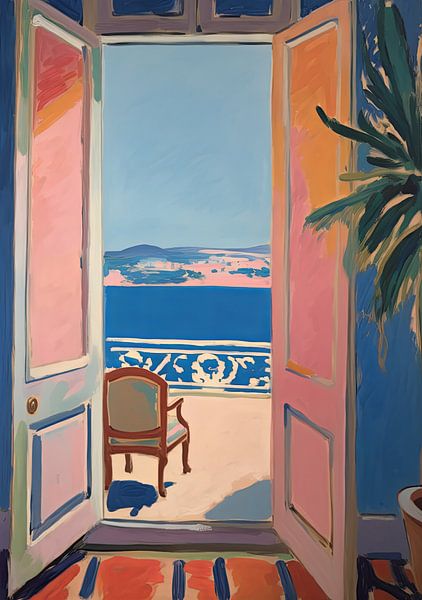 Matisse inspires Open Window Fauvist by Niklas Maximilian