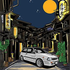 Midnight Turbo Reverie – Lantern Alley Edition by Coretan Vector
