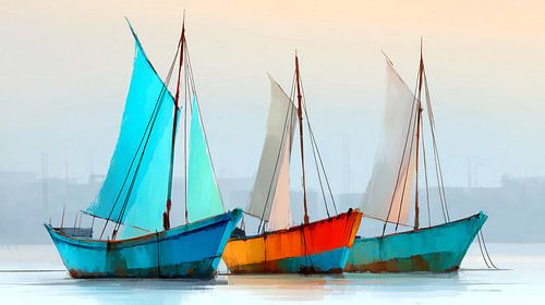 Voiliers au port sur Preet Lambon