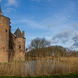 Ammersoyen castle in Bommelerwaard province of Gelderland by Hans Blommestijn