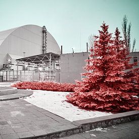Reaktor Nr. 4 Tschernobyl Infrarot von Lars Beekman