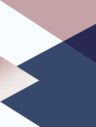 Geometrics - Blush Indigo Or rose