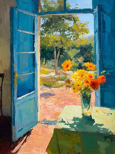 Garden Window Floral View