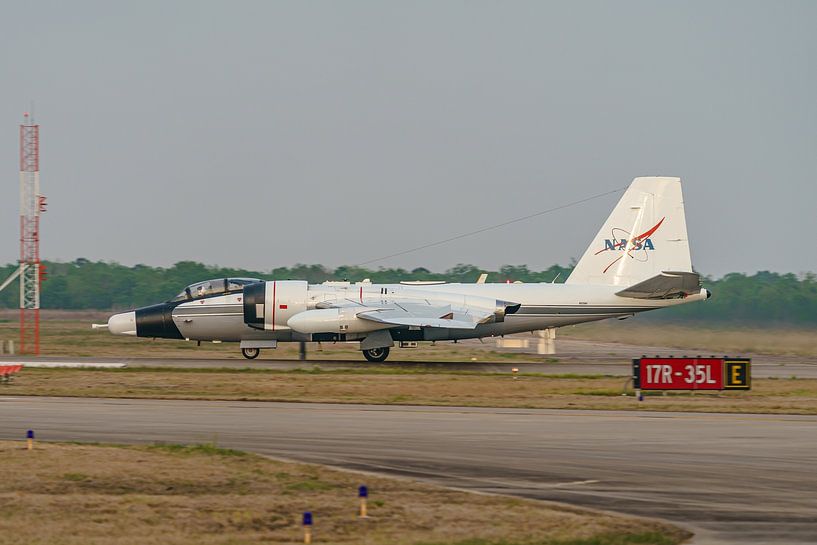 Just landed: NASA Martin WB-57F Canberra. by Jaap van den Berg