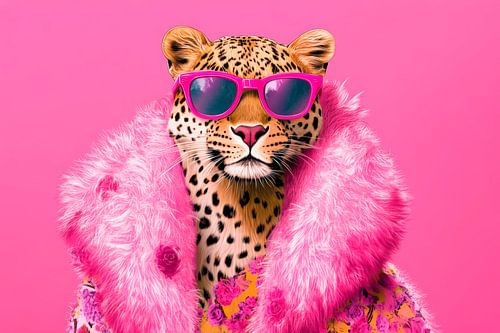 Luipaard in roze: stijl en glamour