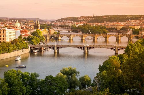 Prague sunset by Marika Fugee