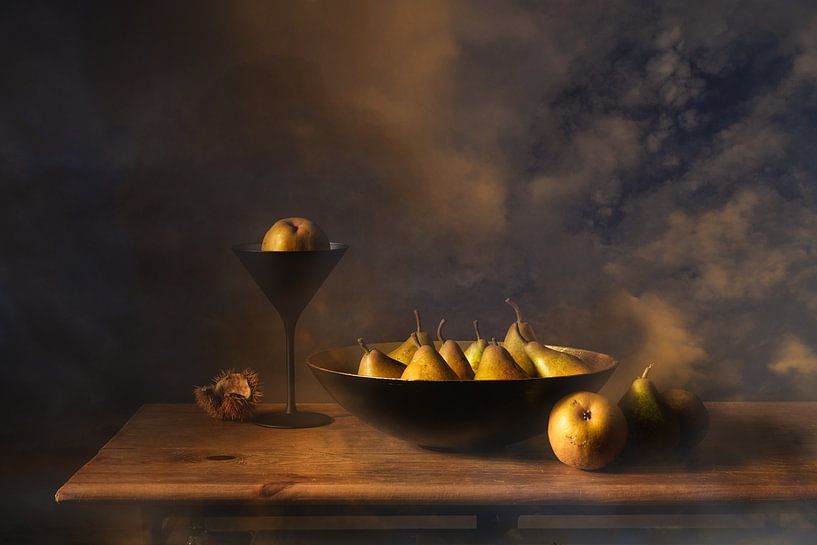 Still life stew pears by Monique van Velzen