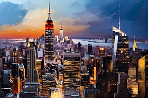 Manhattan bei Nacht