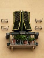 Balkon met klapramen