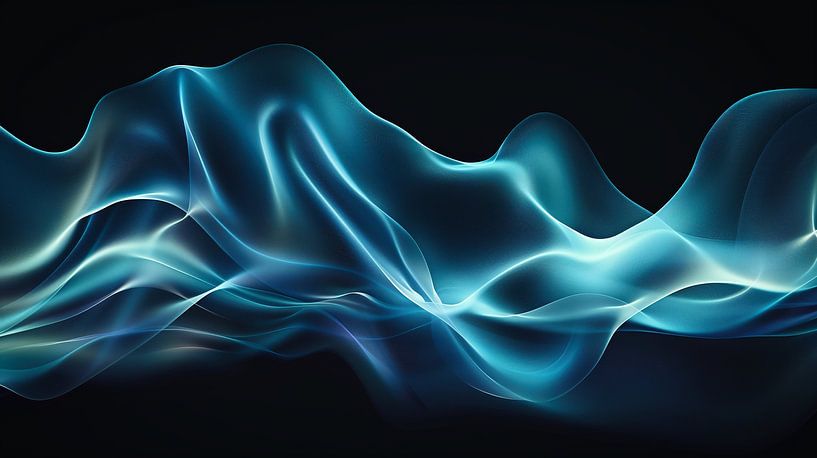 Des vagues lumineuses dans l'obscurité par Jonas Weinitschke