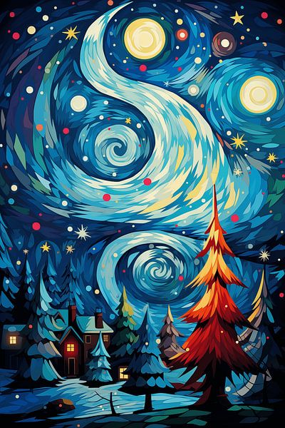 Kerstmis in lapland van Artsy