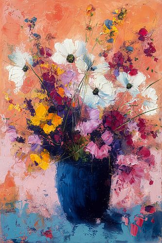 Floral Explosie in Roze no.1