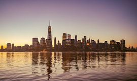 Sonnenaufgang über New York City, USA von Patrick Groß