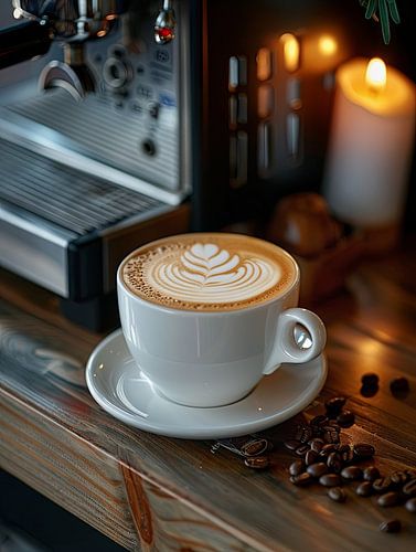 boire une tasse de café ou de cappuccino