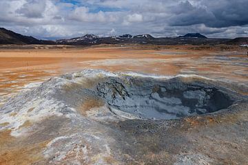Geothermisches Gebiet Námaskarð in Island von Tim Vlielander