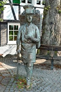 der Burger Brezelmann in Solingen-Unterburg,Bergisches Land
