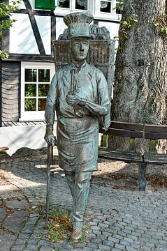 the Burger Pretzel Man in Solingen-Unterburg,Bergisches Land