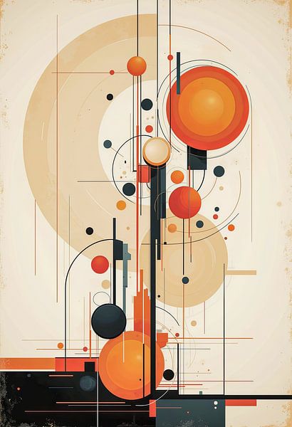 Abstracte Melodie. van AVC Art Studio