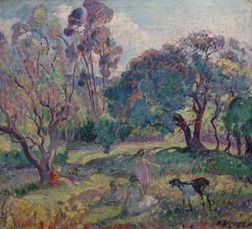 De rust onder de bomen (1909) van Peter Balan