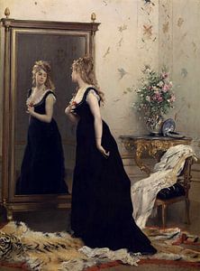 Gustave Léonard De Jonghe, Vor dem Spiegel