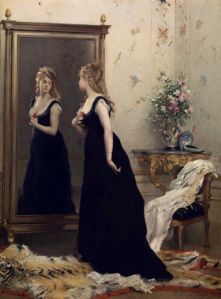 Gustave Léonard De Jonghe, Vor dem Spiegel von Atelier Liesjes