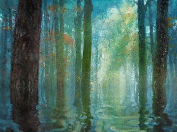 Een bos onder water van Arjen Roos