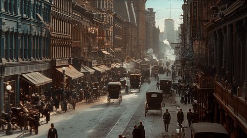 Photo New York circa 1904 digital art (KI)