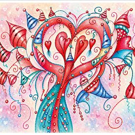 Tree of Many Hearts by Renate Sell