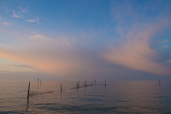 Zonsondergang aan het IJsselmeer 