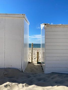 Duinen en strandhuisjes in Oostkapelle van Oostkapelleliebhaberin