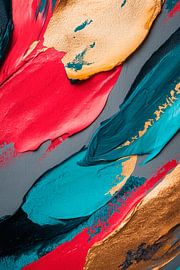 Farbige Pinselstriche – Abstrakt von Poster Art Shop