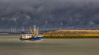 Onder een dreigende lucht op weg naar de haven by Bram van Broekhoven thumbnail