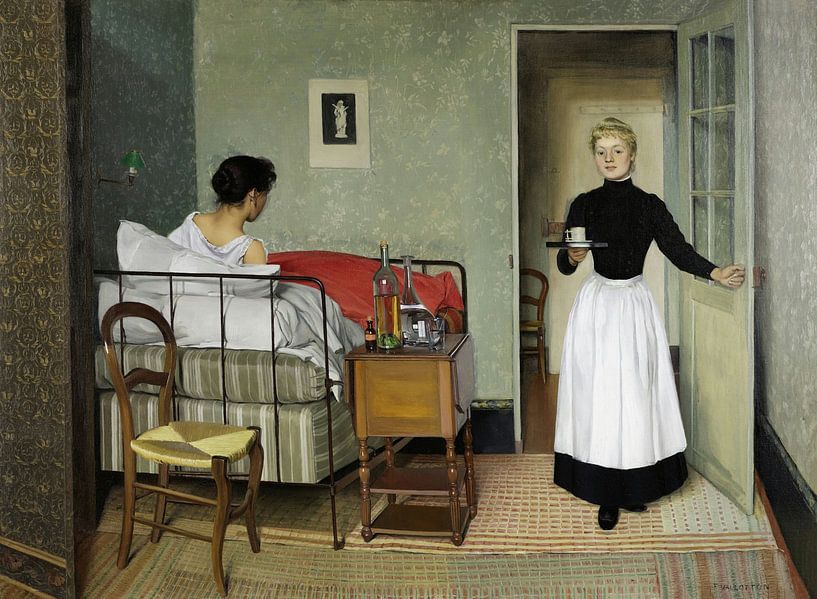 La fille malade, Félix Vallotton par Des maîtres magistraux
