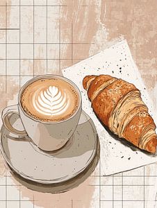 Café et croissant